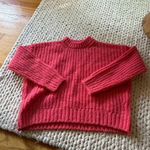 pink sezane sweater